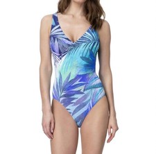Gottex V-Neck Surplice One Piece Swimsuit Size 12