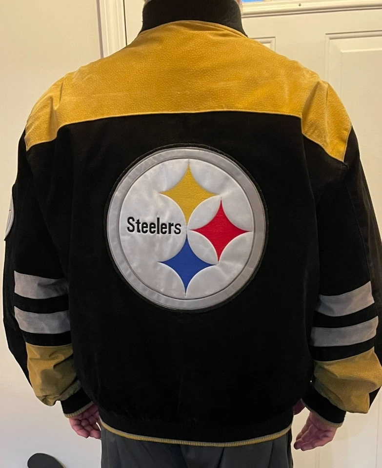 Pittsburgh Steelers замшевая кожаная куртка XXL 2XL б/у - Изображение 4 из 4