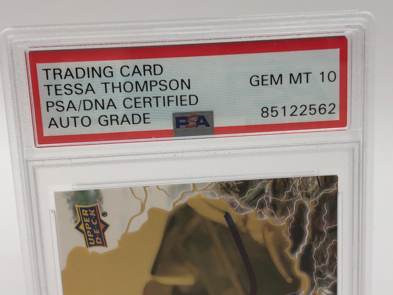 TESSA THOMPSON AUTO card THOR RAGNAROK VALKYRIE Signed MARVEL PSA GEM MINT 10 view 8