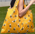 Cute Yellow BEE Insect Eco-Friendly Reusable Folding Nylon Shopping Bag Gift AUS