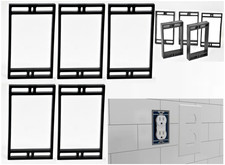 5 Pack of 3/8 in. 1-Gang Electrical Outlet Box Spacer Extender, 5" H x 2.19" W