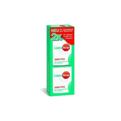 LACTOSTOP 5.500 FCC Tabletten Klickspender Dop.Pa. 2X120 St