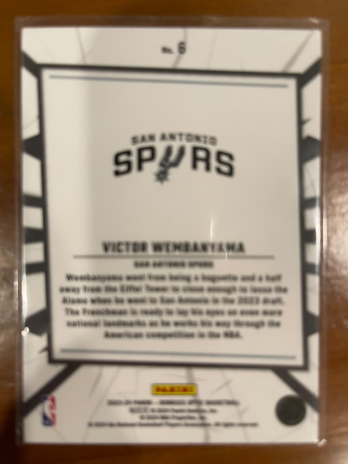 2023-24 Panini Donruss Optic - My House Victor Wembanyama #6 Holo Prizm (RC)