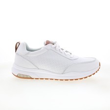 Rockport DMX Bowen RMDMXBOWEN Mens White Wide Lifestyle Sneakers Shoes