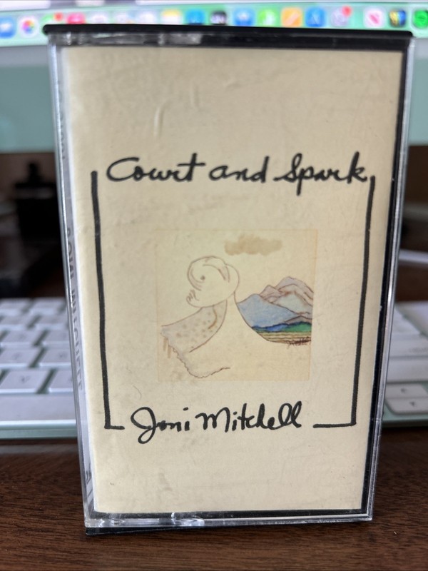 JONI MITCHELL COURT AND SPARK CASSETTE TAPE ORIGINAL EXCELLENT ASYLUM JONI TAPE
