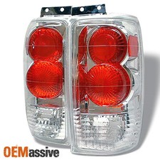 Fits 97-02 Ford Expedition Sport Suv Clear Tail Brake Lights Lamp Set Leftright