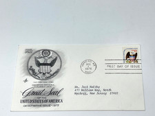 1975-U.S.  GREAT SEAL  of the UNITED STATES OF AMERICA, Scott # 1596, FDC (#232)