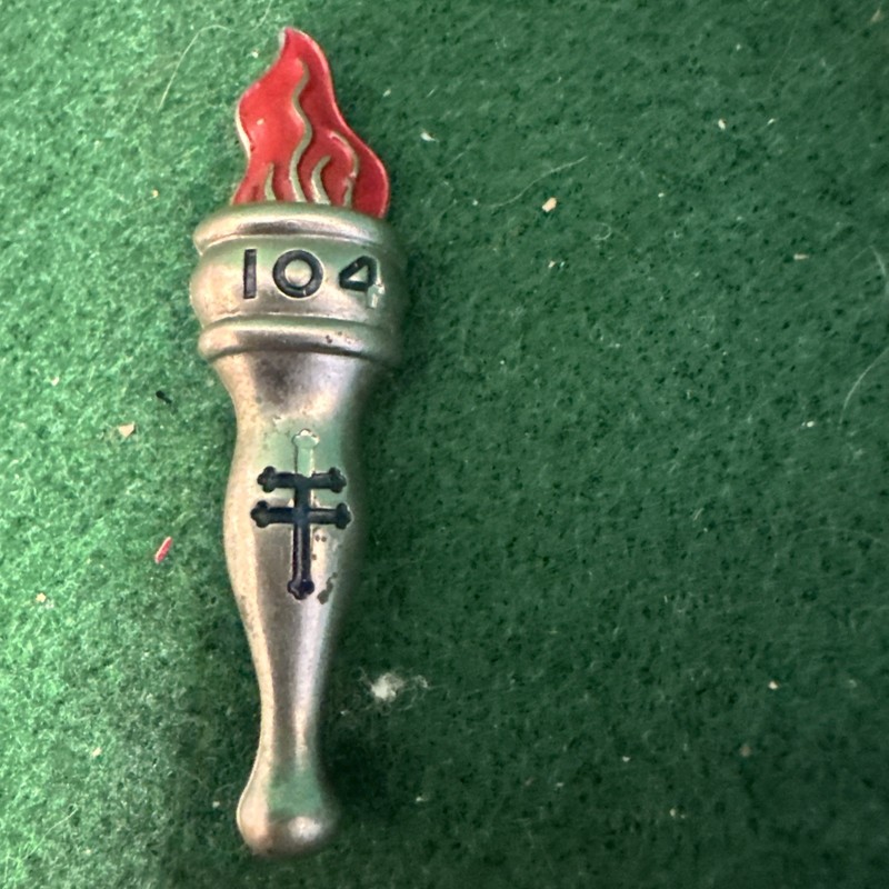Very Unique Vintage Torch Pin 104     Masonic?