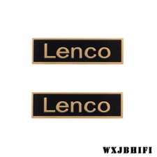 Lenco Turntable customize Logo Badge Aluminum 70mm 2.75" X20mm 0.79" gold