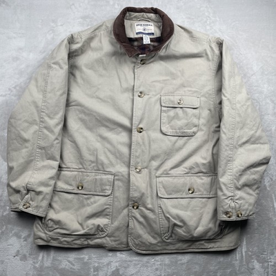 #ad #ad High Sierra Chore Coat Mens Size XL Barn Canvas Corduroy Collar Plaid Lined $34.95