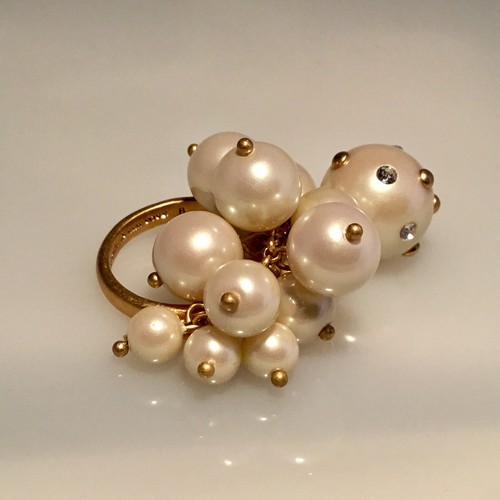 Kate Spade New York Perlen Cluster Ring Größe 7 Neu mit Etikett - Bild 2 von 7