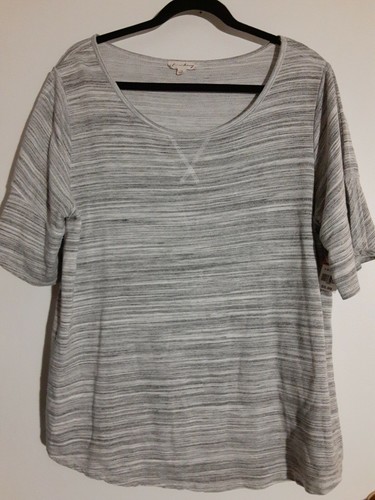 Jane \u0026 Delancey Womans Plus Stripe Top 