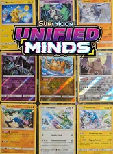 Sun & Moon Unified Minds Pokemon Card Singles Reverse Holo, Rare + 2019