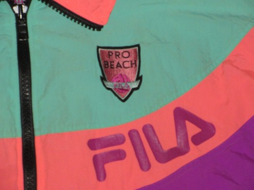 VTG 90'S FILA PRO BEACH VOLLEYBALL JACKET WINDBREAKER ADULT SZ SMALL COLOR BLOCK - Picture 3 of 6