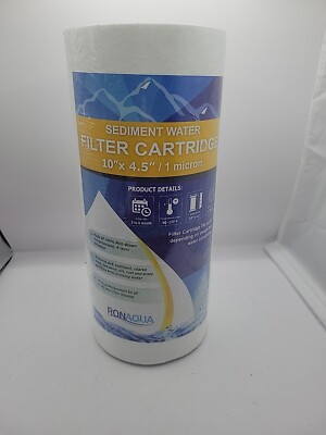 Ronaqua Sediment Water Filter Cartridge Replacement 10x4.5 / 1 Micron Brand New 
