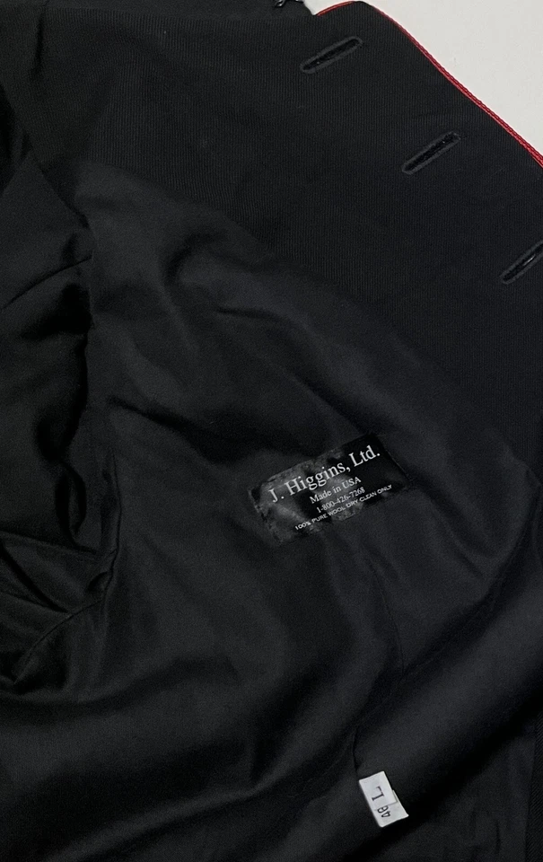 GALVESTON Texas FIRE DEPT. 1885 VTG Doublet Tunic Military Piper Wool Jacket 46 - Image 3 of 4