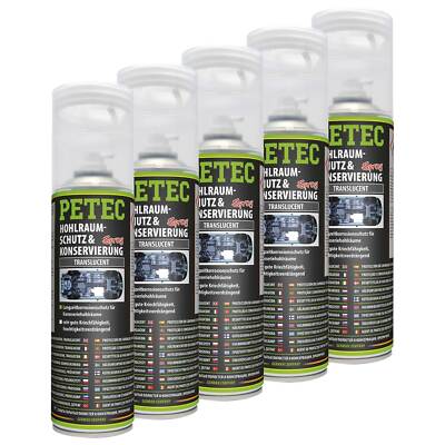 Hohlraumschutz und Konservierung Hohlraumversiegelung PETEC 73550 5 X 500 ml