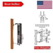 Modern Hook Style Door Handle Set – Secure, Easy Installation for Sliding Doors