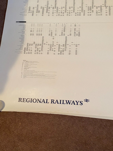 Original Railway Poster "Train Times Portsmouth-Bristol-South Wales - Picture 3 of 3
