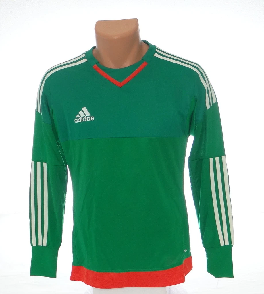 Adidas AdiZero Top 15 GK Green Long Sleeve GoalKeeper Jersey Youth Boy s