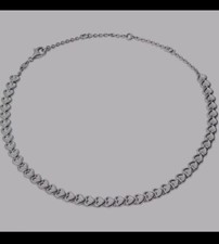 Original LINKS OF LONDON gepunzt Sterlingsilber endlose Liebe Herz Halskette