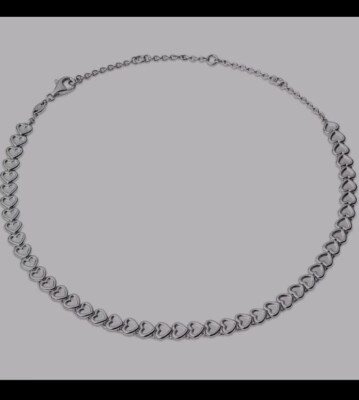  LINKS OF LONDON Hallmarked Sterling Silver Endless Love Heart  choker Necklace