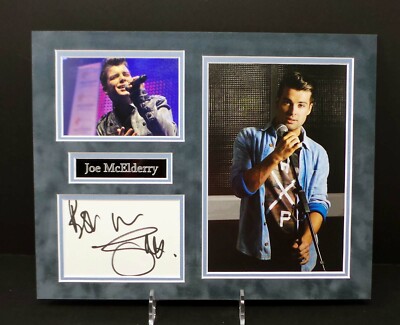 Joe McELDERRY Signed Mounted 14x11 Photo Display + Dealer COA X-Factor Winner