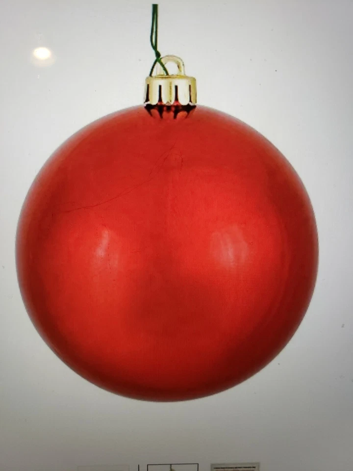 Vickerman Perforado UV Rojo Oro Brillante Bola Adornos, Navidad 51 ¡LOTE DE BOLAS! Foto 2 de 4