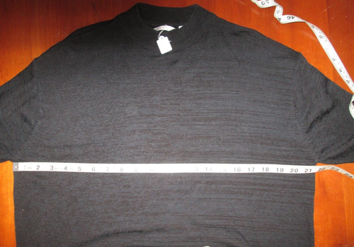 Elliott Black Sweater Mens Size L Chest 43 Knit Long Sleeve Stretch 32724 - Picture 4 of 4
