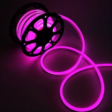12v Flex Led Neon Rope Light Strip Waterproof Building Sign Boat Car Lamp Decor