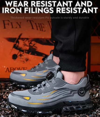 Herren Schutz Arbeitsstiefel - Anti-Smash, Anti-Pannen, Sicher & Bequem - Bild 6 von 14