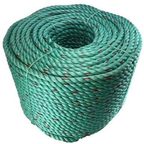 14mm Green Polysteel 3 Strand Rope Ropes Coil Pot Fishing Tree Surgery ...