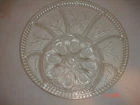 Vintage Indiana Glass 13'' Relish & Deviled  Egg Plate / Server