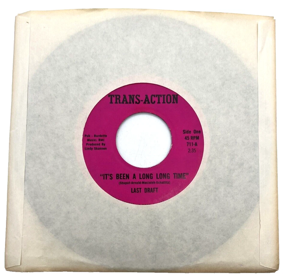 The Last Draft - Its Been A Long Time / Lovely To See You 7” SINGLE VINYL RECORD — 第 2/4 张图片