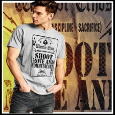 Army Infantry T-Shirt Airborne Paratrooper Grunt Machine Gunner Military Combat1