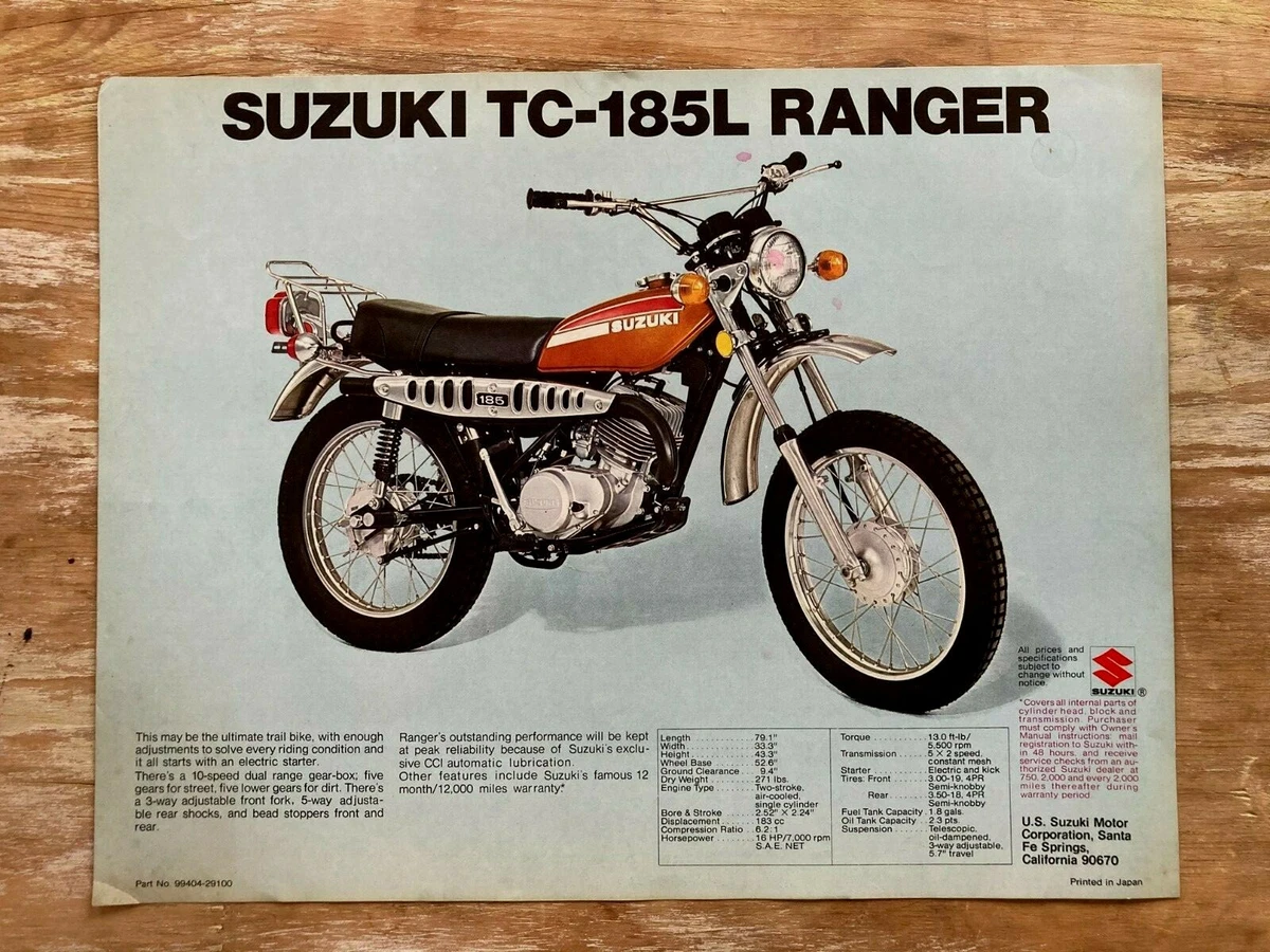 Suzuki trail bike deals