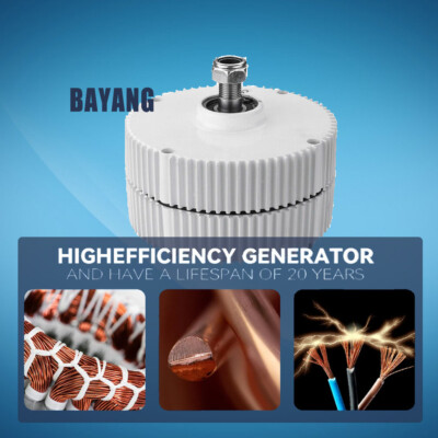 1000W Permanent Magnet Generator 1KW Brushless Wind Alternator Motor No Base