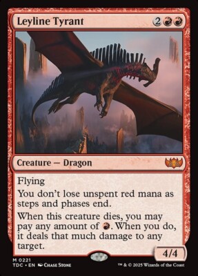 Leyline Tyrant   (Near Mint NM)  Tarkir: Dragonstorm Commander (TDC)