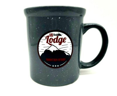 DesignPac Speckled Ski Lodge Coffee Mug