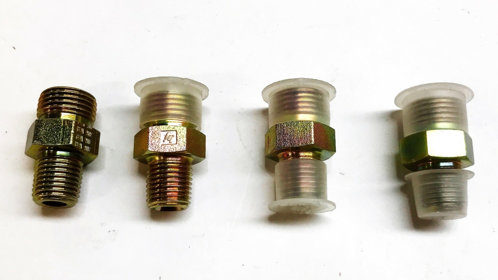 Unbranded 3/8" Male x 1/4" Male Brass Compression Coupling [Lot of 4] NOS