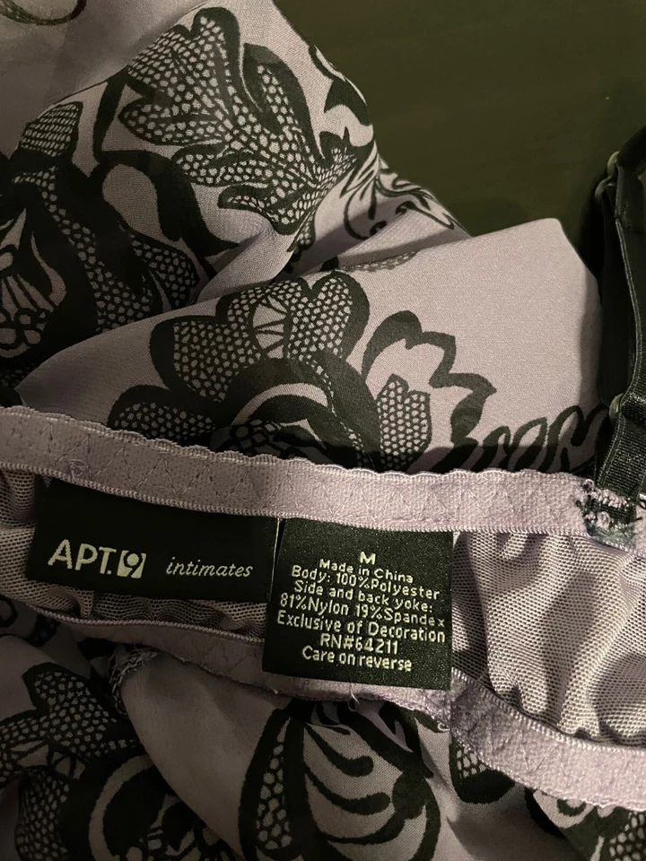 Apt. 9 Mujeres Bustier Vestido Sin Mangas Mediano Púrpura Floral Encaje Hada Grunge Caprichoso Foto 4 de 4