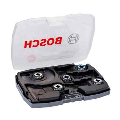 Bosch 2608664131 5-teiliges Starlock Best of Cutting Multitool Messerset + Koffer
