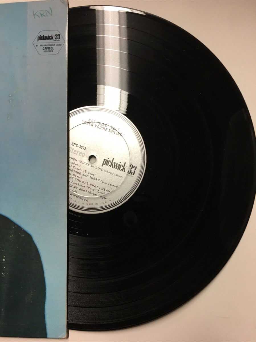 Original 1967 NAT KING COLE “WHEN YOU'RE SMILING” VINTAGE 12