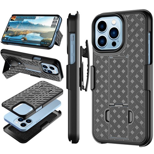 Rugged Stand Case Heavy Duty Hard Cover Shockproof Belt Clip w/ Kickstand - Picture 41 of 48