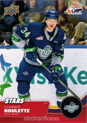 2021-22 Upper Deck CHL Exclusives #326 Conner Roulette 046/100 Dallas Stars