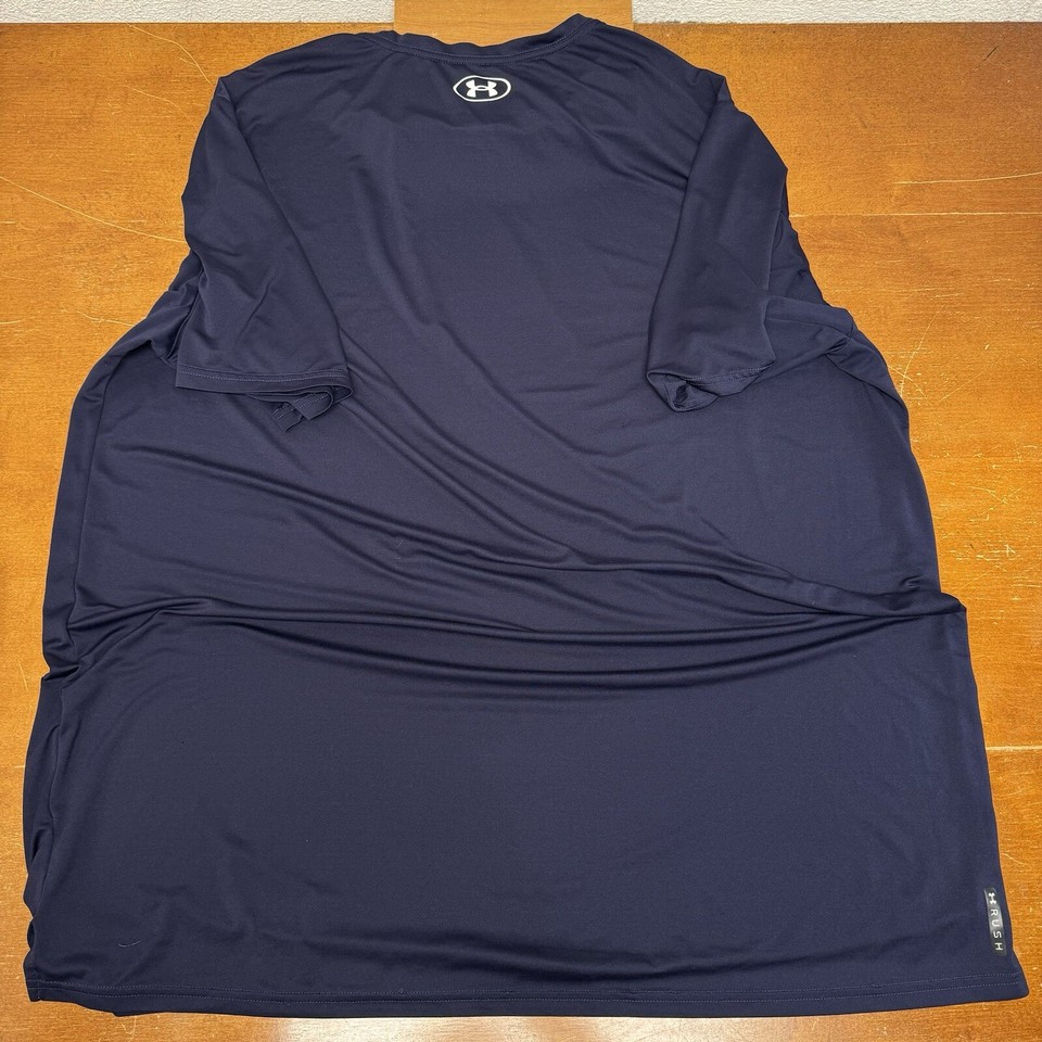 Under Armour Shirt Mens 3XLT Blue Short Sleeve Heat Gear Rush eBay