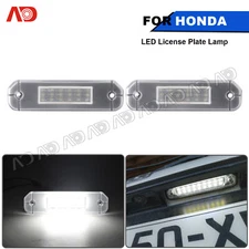 LED White Number License Plate Light For 91-00 Honda Civic EJ EK EG EK9 EK3 CR-X