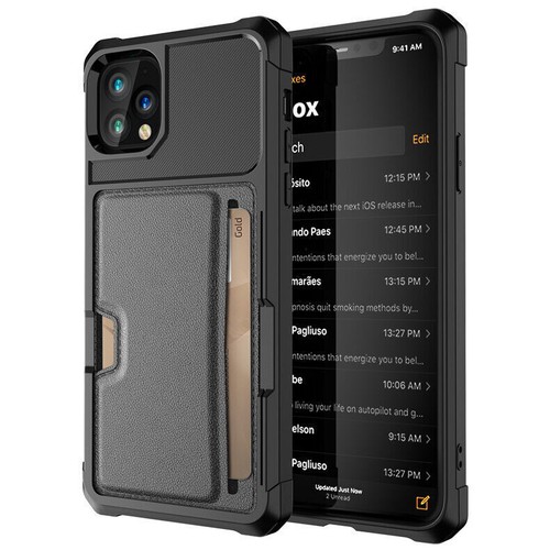 Mag Safe Magnetic Case Wallet Holder For iPhone 16 15 Pro Max 14 13 12 Leather - Picture 11 of 13