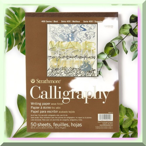 ElegaScript - 50 Sheet Calligraphy Pad, 8.5x11", Tape Bound - Picture 2 of 5