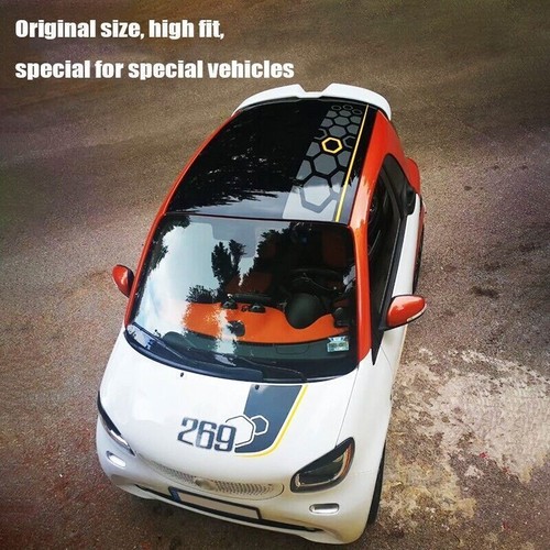 Alerón de ventana de techo trasero de fibra de carbono para Mercedes Benz Smart Fortwo 16-18 - Imagen 5 de 6